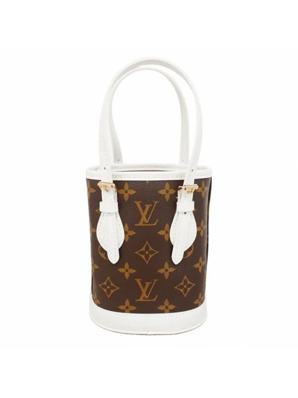 Louis Vuitton Handbag Monogram LV Match Nano Bucket Brown 2-Way